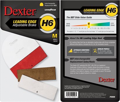 White Red Dexter Accessories H6 LEADING EDGE HEEL - MEDIUM